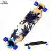 Skull Pattern Skateboard 4 Wheels - Anti-Shock